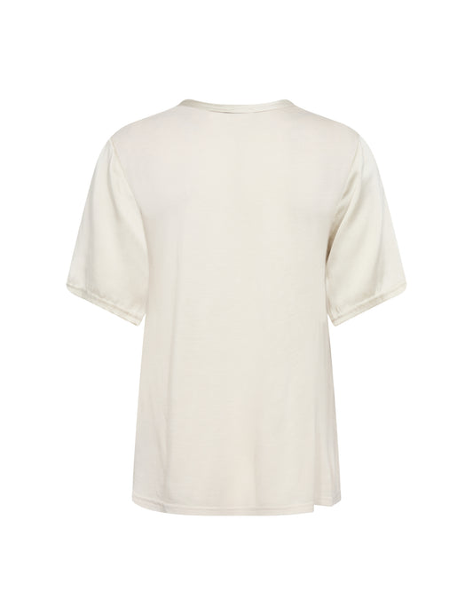 Levete Room Oyster Gunhilda Silk Mix T-Shirt