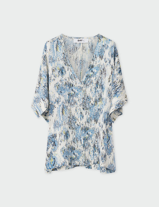 Day Birger Blue Paisley Perception Simona Top