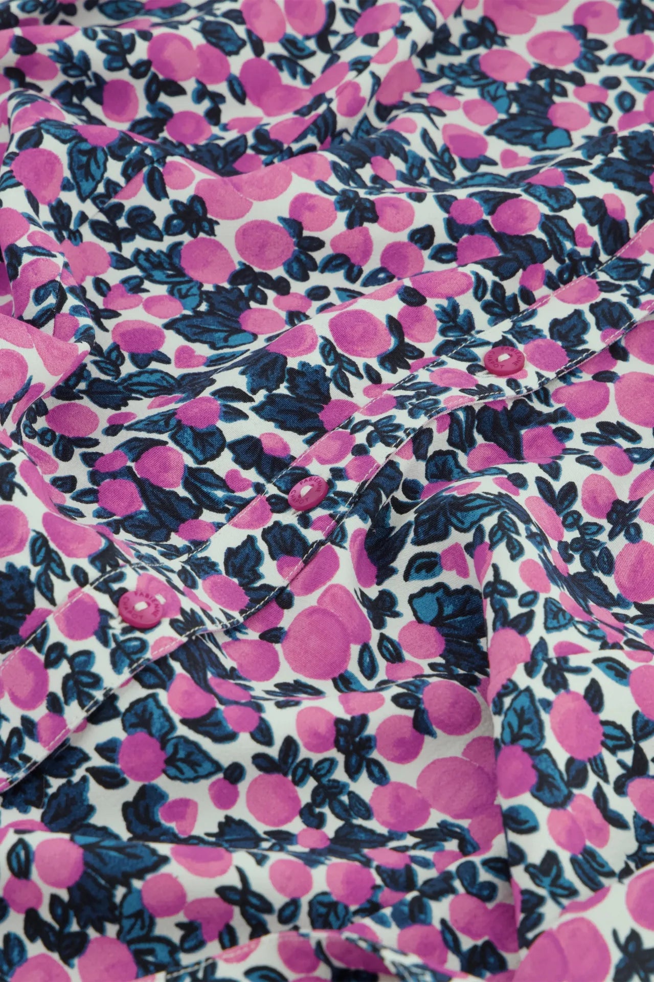 Fabienne Chapot Pink Orchard Print Boyfriend Dress