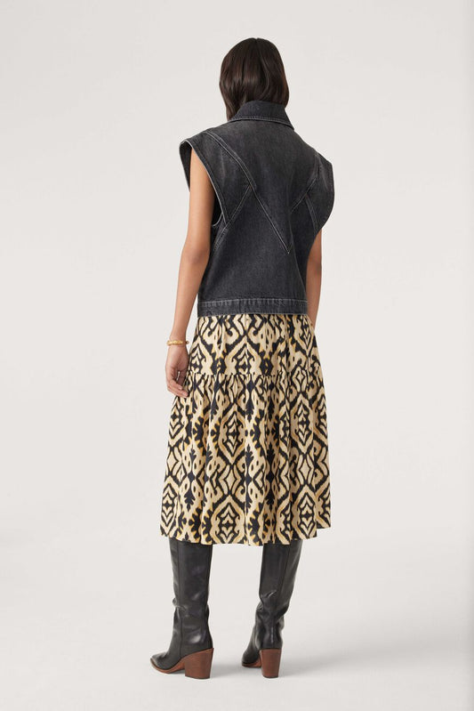 Ba&sh Jaune Licoli Skirt