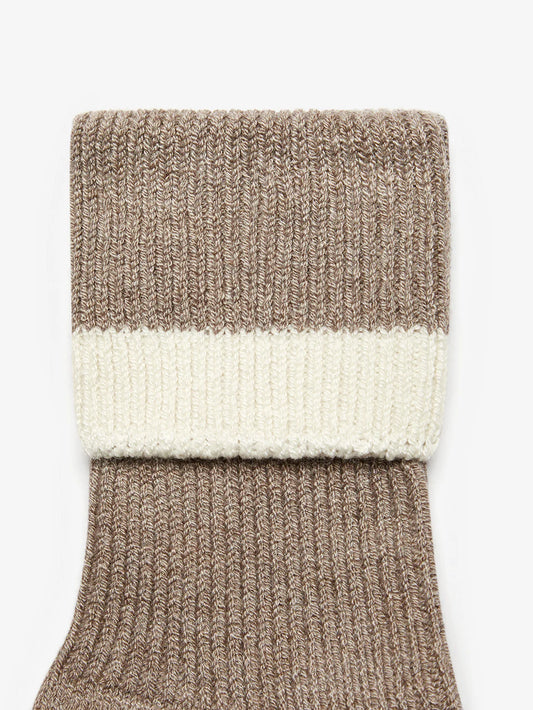 Varley Sand/Egret Kerry Roll Top Socks