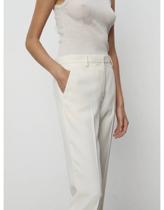 Day Birger Ivory Classic Lady Trousers