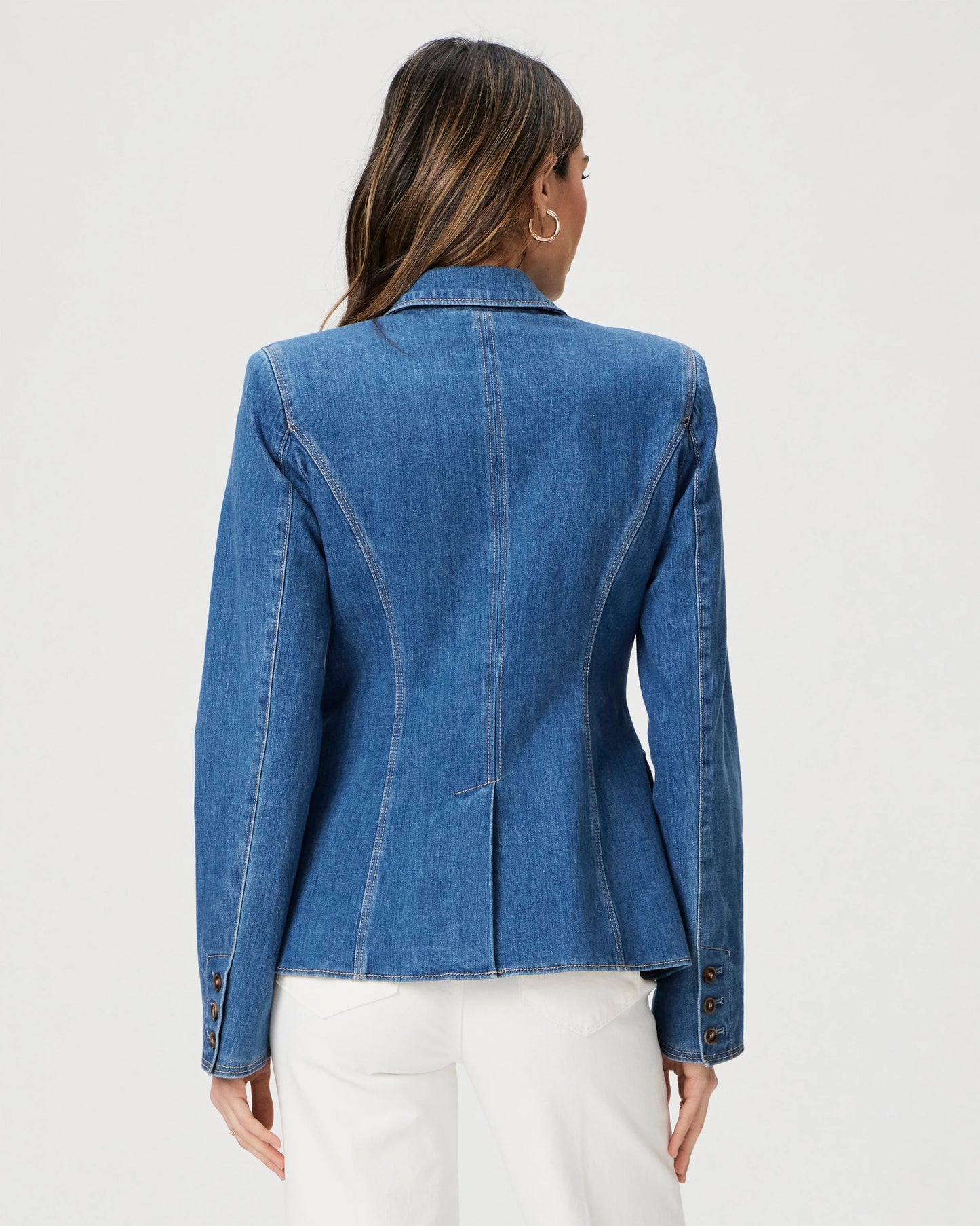 Paige Castillo Blue Romona Denim Blazer