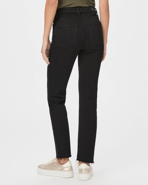 Paige Cindy Straight Leg Jeans - Black Shadow
