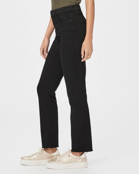 Paige Cindy Straight Leg Jeans - Black Shadow