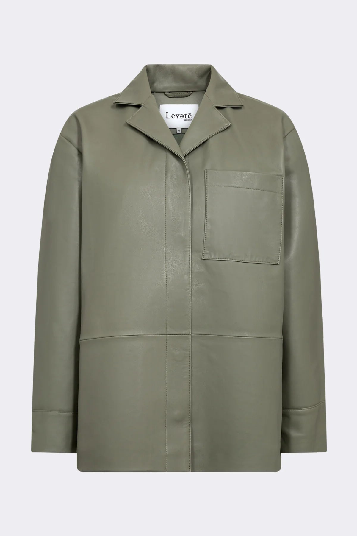 Levete Room Green Globa Leather Shirt