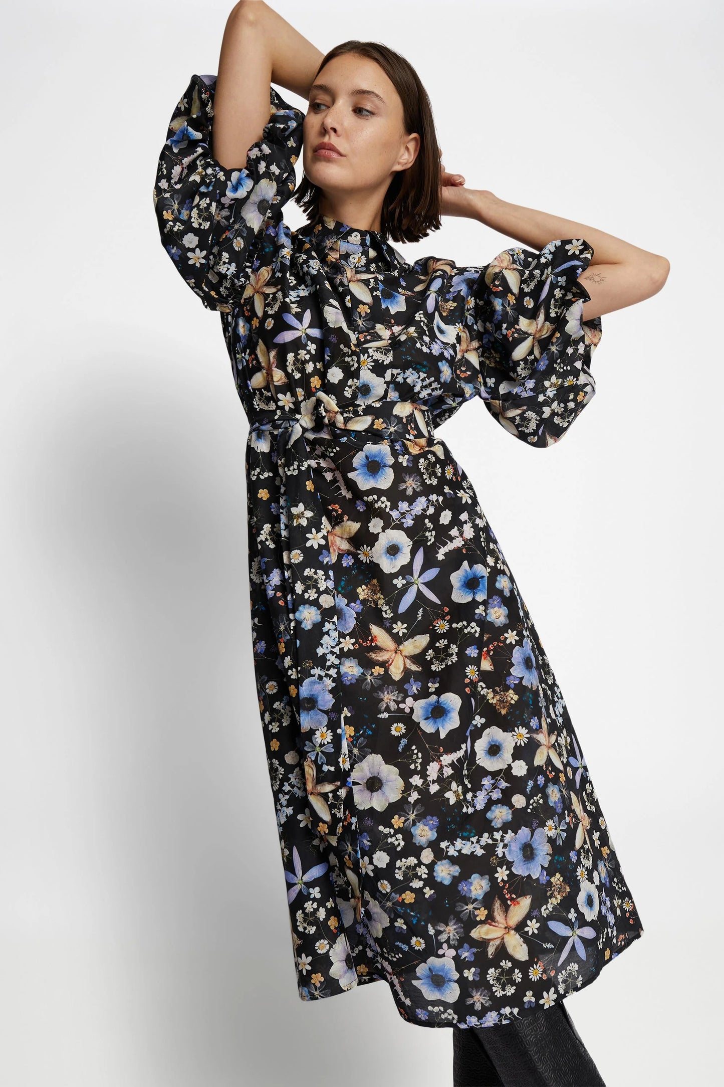 Munthe Black Palmetto Dress