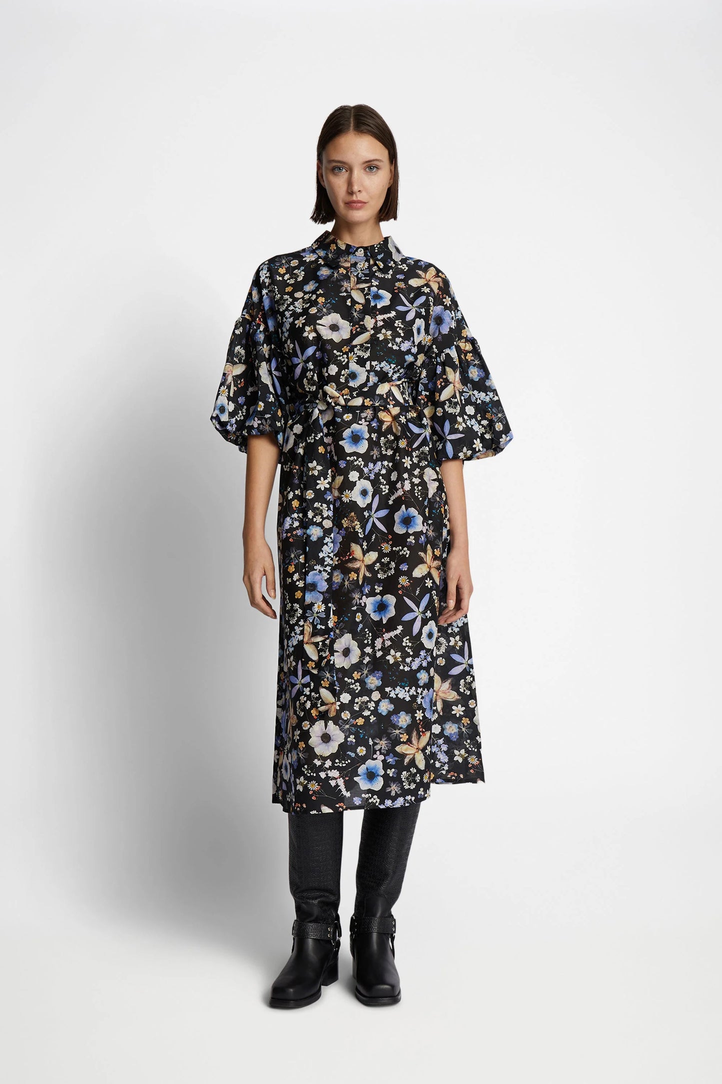 Munthe Black Palmetto Dress