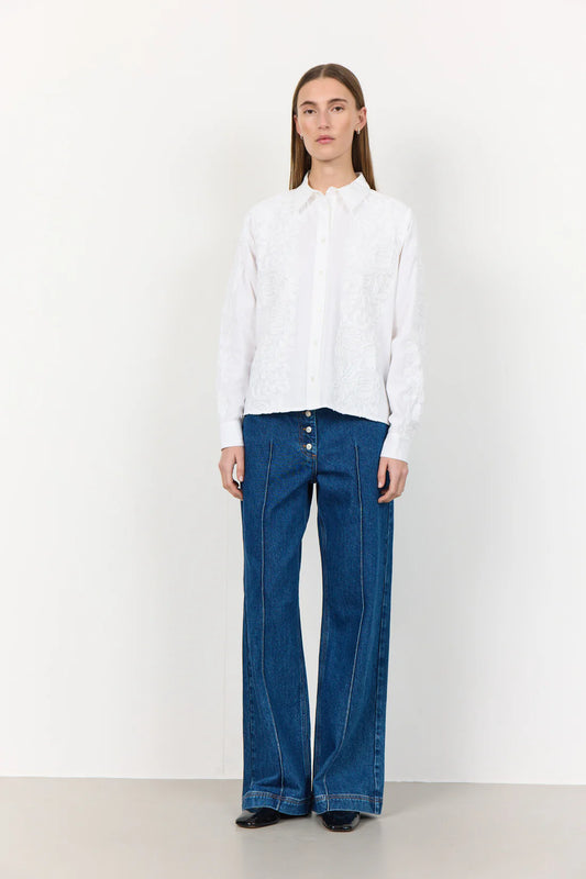 Levete Room White Karol Textured Shirt