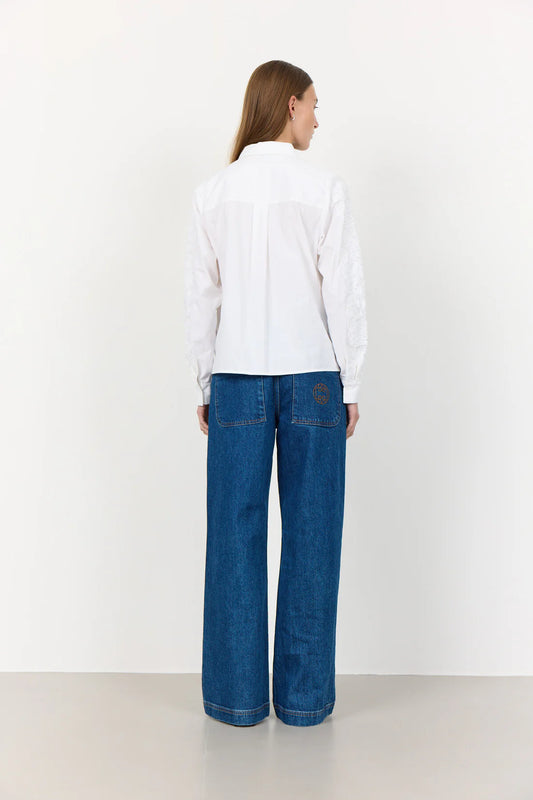 Levete Room White Karol Textured Shirt