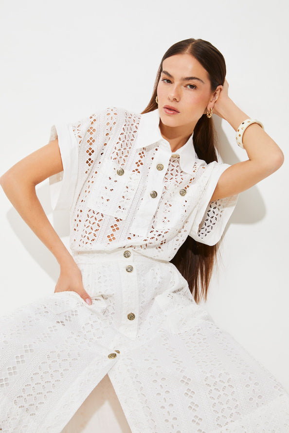 Suncoo White First Skirt