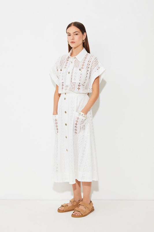 Suncoo White First Skirt