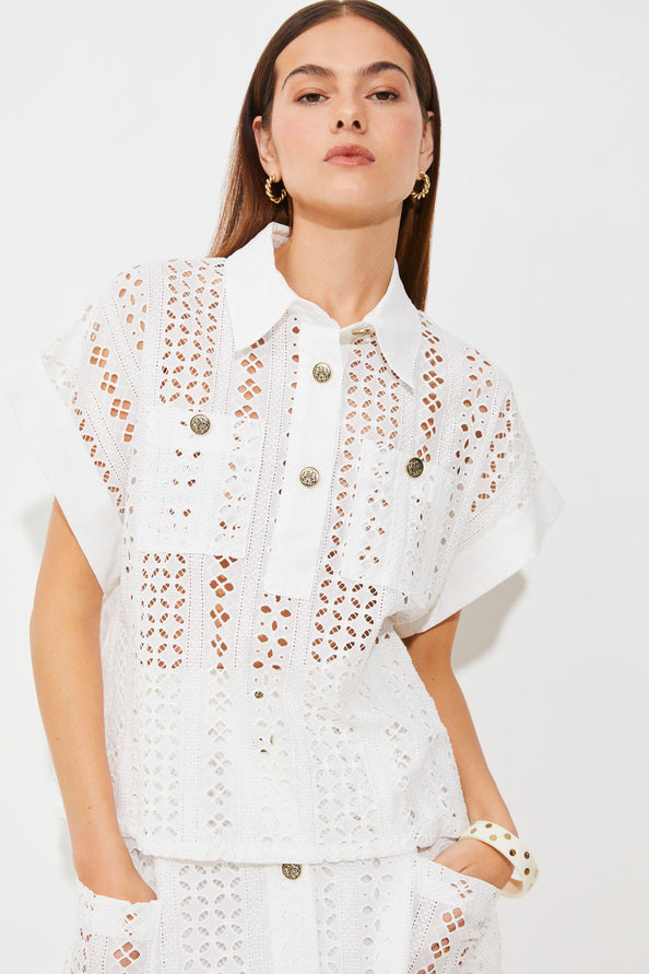 Suncoo White Latinos Blouse