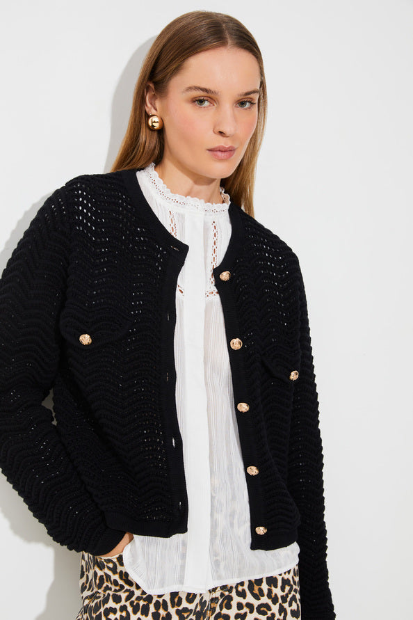 Suncoo Black Giany Cardigan