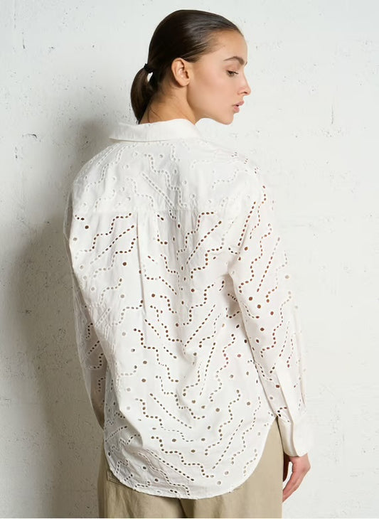 Suncoo White Lohan Blouse