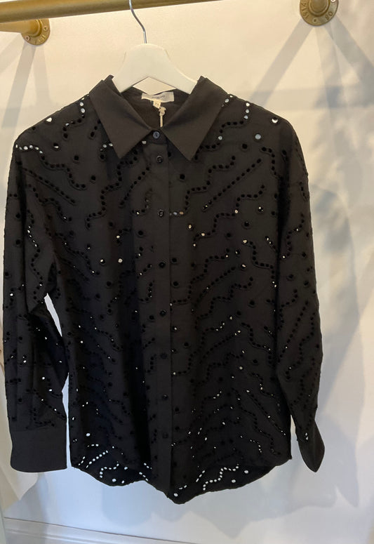 Suncoo Black Lohan Blouse