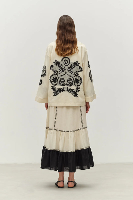 Devotion Twins Ecru Genvine Jacket