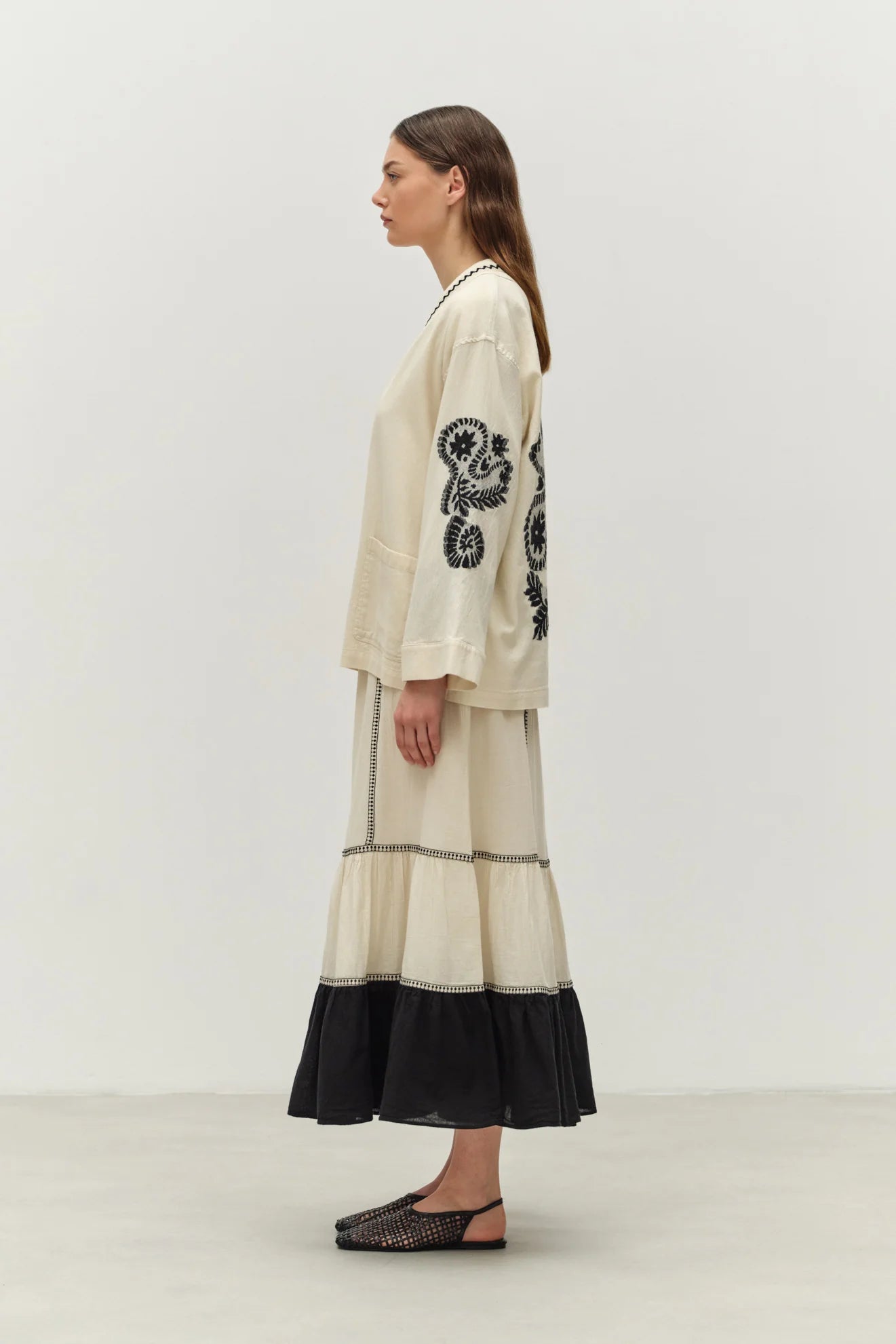 Devotion Twins Ecru Genvine Jacket