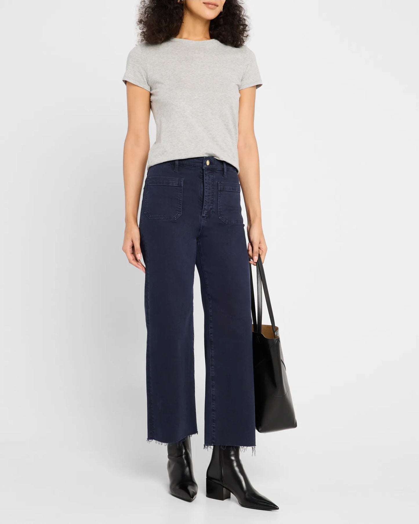 Frame Anchor Pant Raw Frey - Navy