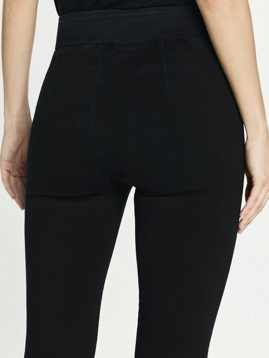 Frame Jetset Crop Mini Bootcut- Sheen Noir