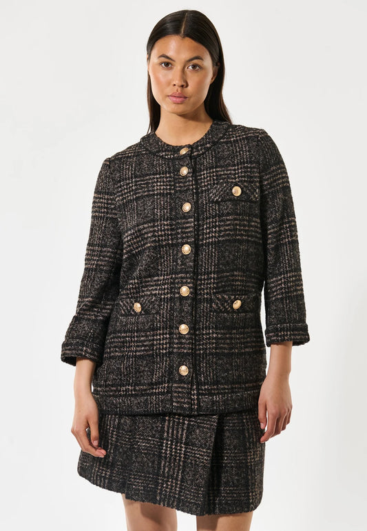 Dea Kudibal Black Check Aishadea Jacket