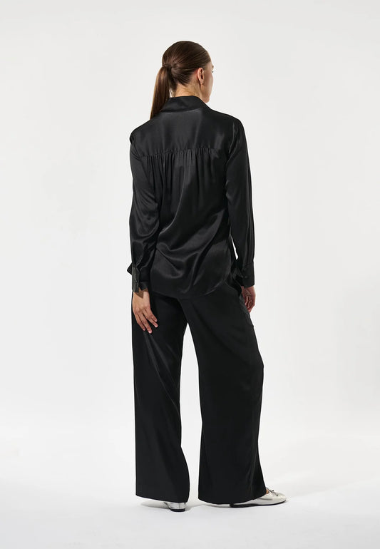 Dea Kudibal Black Silk Natedea Blouse