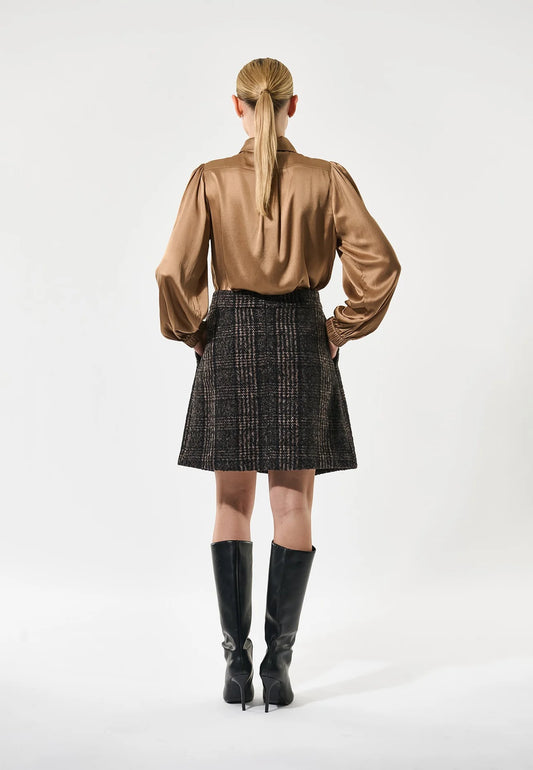 Dea Kudibal Black Check Patriziadea Skirt