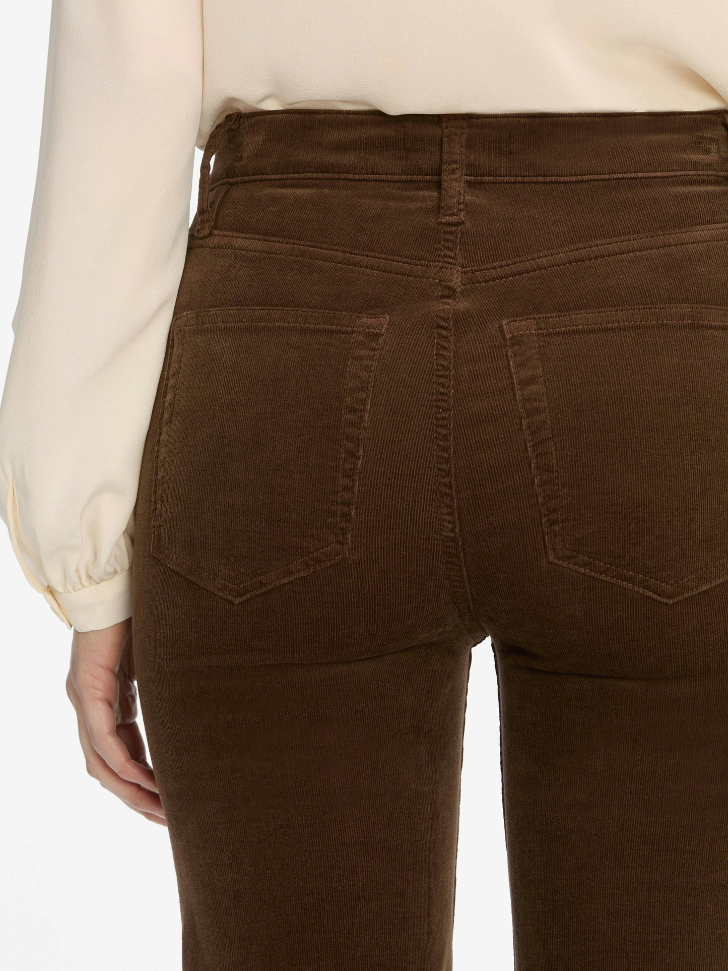 Frame Le Sleek Straight Corduroy - Bitter Chocolate