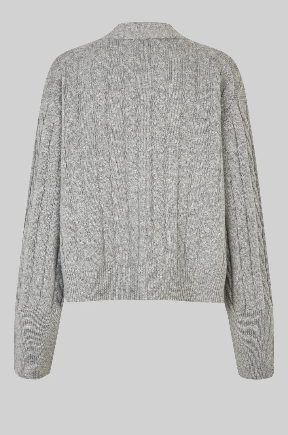 Second Female Grey Alphine Cable Cardigan