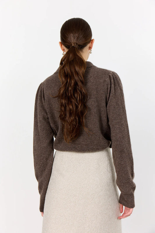 Levete Room Brown Eloise 12 Cashmere Cardigan
