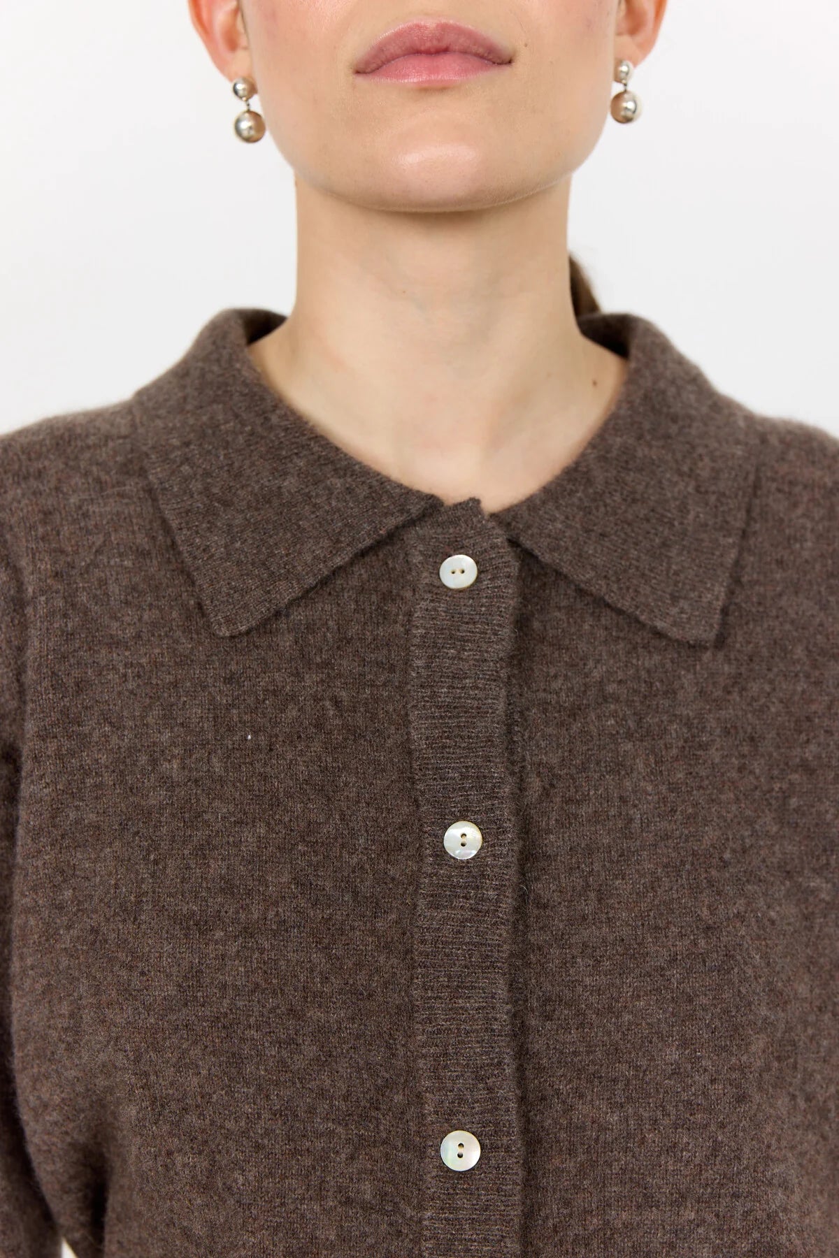 Levete Room Brown Eloise 12 Cashmere Cardigan
