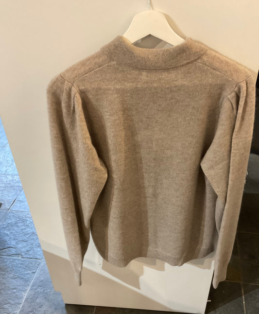 Levete Room Dark Sand Eloise 12 Cashmere Cardigan