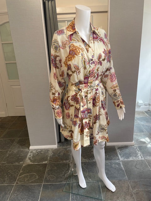 Devotion Twins Flower Print Mini Dress