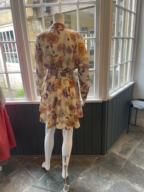 Devotion Twins Flower Print Mini Dress