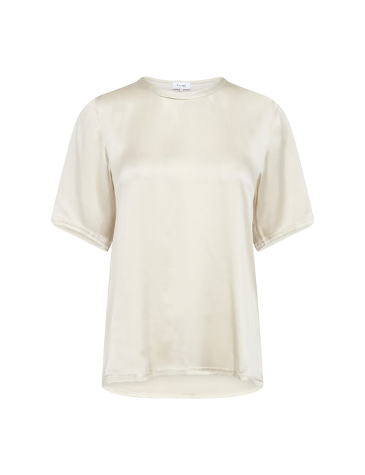 Levete Room Oyster Gunhilda Silk Mix T-Shirt