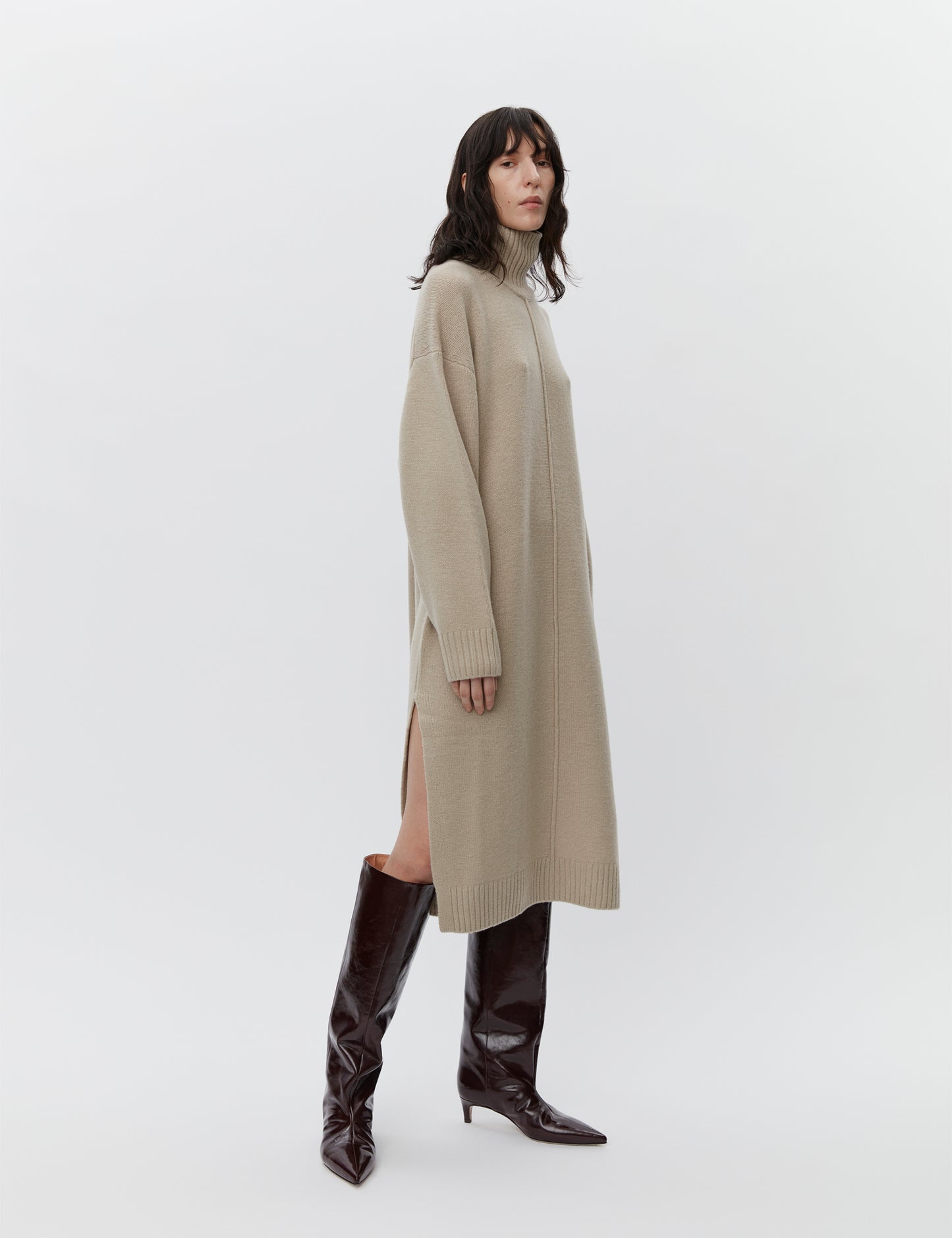 Day Birger Taupe Shawn Wool Dress