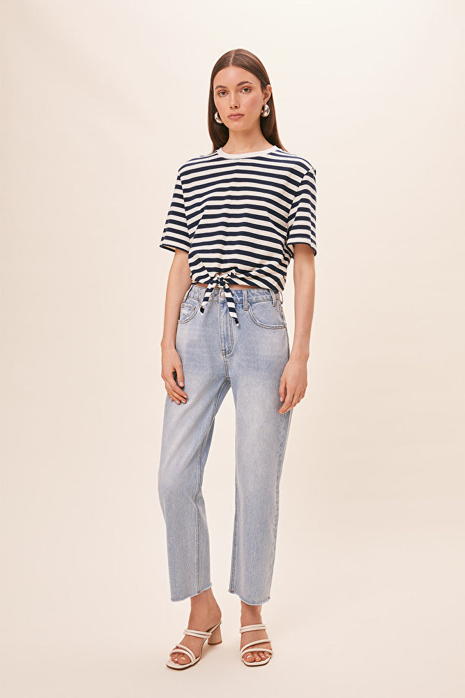 Suncoo Navy Stripe Marloz T-Shirt – Capsule Wardrobe