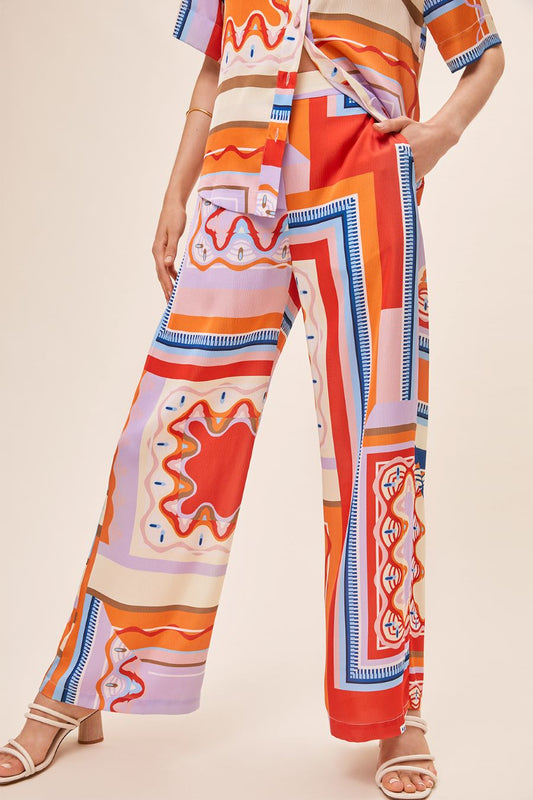 Suncoo Multi Print Joel Trousers