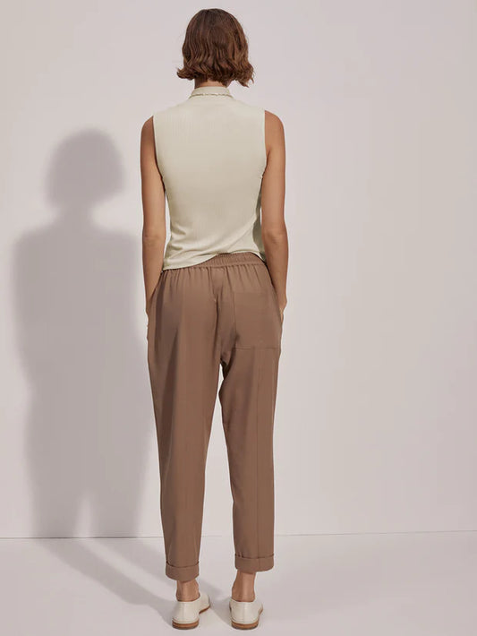 Varley Taupe Stone Oakland Taper Trousers