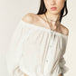 Ba&sh White Talena Off Shoulder Blouse