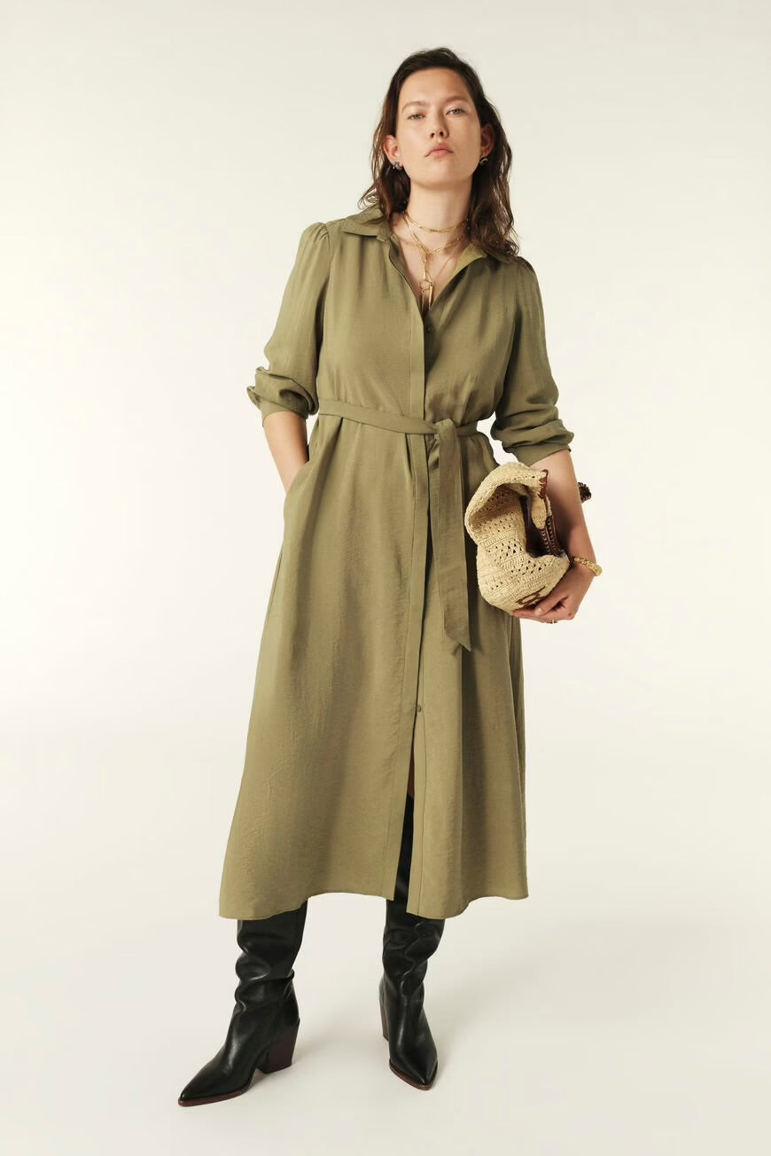 Ba&sh Green Lara Dress