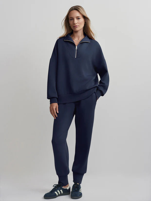 Varley Blue Nights Hawley Half Zip Sweatshirt