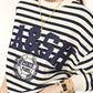 Ba&sh Navy Benjamin Striped Sweatshirt