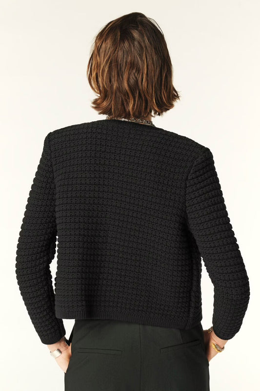 Ba&sh Black Gaspard Knit Cardigan