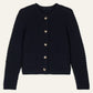 Ba&sh Navy Gaspard Knit Cardigan