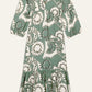 Ba&sh Green Ferae Print Dress