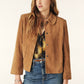 Ba&sh Camel Milas Suede Jacket