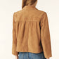 Ba&sh Camel Milas Suede Jacket