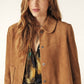 Ba&sh Camel Milas Suede Jacket