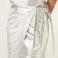 Ba&sh Silver Faye Leather Skirt